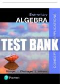Test Bank For Elementary Algebra: Concepts and Applications 10th Edition All Chapters - 9780137442928
