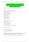 NSG 6005 PHARM RESPIRATORY DRUG CLASSIFICATIONS STUDY GUIDE WITH COMPLETE SOLUTION!!