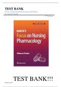 Test Bank For Karch’s Focus on Nursing Pharmacology 9th Edition||ISBN NO:10,1975180402||ISBN NO:13,978-1975180409||All Chapters 1-59||A+ Guide.