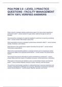 PGA PGM 3&period;0 - Level 3 Practice Questions - Facility Management