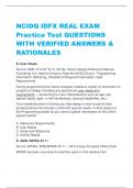 NCIDQ IDFX REAL EXAM Practice Test QUESTIONS  WITH VERIFIED ANSWERS &  RATIONALES