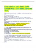 NGN RN HESI EXIT REAL EXAM  QUESTIONS & ANSWERS VERIFIED  100%