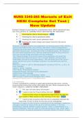 NURS 3345-265 Morsels of Exit HESI Complete Set Test |  New Update
