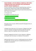 EXAM RETAKE 2 ATI RN MEDICAL SURGICAL MED SURG A 88QUESTIONS AND ANSWERS WITH RATIONALES&period; &lbrack;LATEST UPDATE GRADED A&plus;&rsqb;