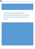 Test Bank For Growth and Development Across the Lifespan 2nd Edition by Gloria Leifer, Eve Fleck
