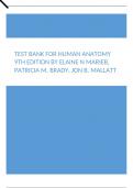 Test Bank For Human Anatomy 9th Edition by Elaine N Marieb, Patricia M. Brady, Jon B. Mallatt