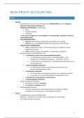 Samenvatting Non-profitsector accounting -  D012143A &lpar;D012143A&rpar;