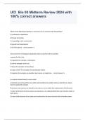 UCI  Bio 93 Midterm Review 2024 with 100&percnt; correct answers