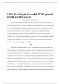 CWV 101 Gospel Essential 2024 Updated WITH REFERENCE