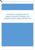 Test Bank - Introduction to Medical-Surgical Nursing, 4th Edition (Linton, 2008), Chapter 1-56