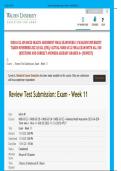 NURS 6512 ADVANCED HEALTH ASSESSMENT FINAL EXAM WEEK 11 WALDEN UNIVERSITY  TAKEN NOVEMBER 2023 (FALL QTR)/ ACTUAL NURS 6512 FINAL EXAM WITH ALL 100  QUESTIONS AND CORRECT ANSWERS ALREADY GRADED A+ (NEWEST)