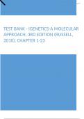 Test Bank - iGenetics-A Molecular Approach, 3rd Edition (Russell, 2010), Chapter 1-23
