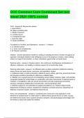 CCC Common Core Combined Set test latest 2024 100&percnt; correct 