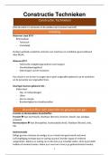 Samenvatting constructie technieken &plus; examenvragen