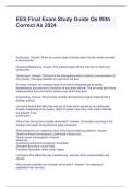EES Final Exam Study Guide Qs With Correct As 2024