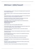 EES Exam 1 &lpar;2024&rpar; Passed&excl;&excl;