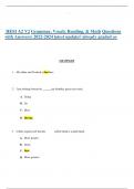 HESI A2 V2 Grammar, Vocab, Reading, & Math Questions with Answers) 2022-2024 latest update// already graded a+  