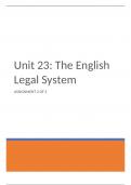 Unit 23 - The English Legal System  P5 P6 M3 D3