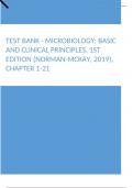 Test Bank - Microbiology Basic and Clinical Principles, 1st Edition (Norman-McKay, 2019), Chapter 1-21