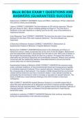 Mock BCBA EXAM 1 QUESTIONS AND ANSWERS &vert;GUARANTEED SUCCESS