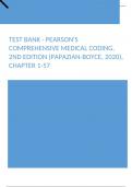 Test Bank - Pearson's Comprehensive Medical Coding, 2nd Edition (Papazian-Boyce, 2020), Chapter 1-57
