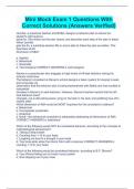 Mini Mock Exam 1 Questions With Correct Solutions &lpar;Answers Verified&rpar;