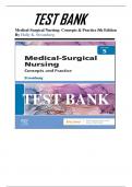 Test Bank - Medical-Surgical Nursing, Concepts and Practice, 5th Edition (Stromberg, 2023) Chapter 1-49 | All Chapters A+