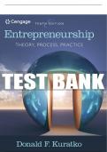 Test Bank For Entrepreneurship: Theory, Process, and Practice - 10th - 2017 All Chapters - 9781305576247