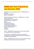 NURS 663 Test 4 Questions  and Answers 2023