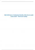 NUR 4590 Exam 1&colon; Professional Identity of the Nurse Leader &lpar;Latest 2024&rpar; &ndash; Rasmussen College