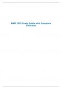 NAFI CFEI Study Guide with Complete Solutions