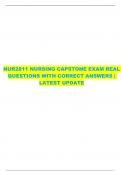 NUR2811 NURSING CAPSTONE EXAM REAL  QUESTIONS WITH CORRECT ANSWERS |  LATEST UPDATE