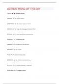 ACT&sol;SAT WORD OF THE DAY 290 Questions And Answers