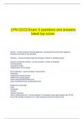   LPN CCC2 Exam 3 questions and answers latest top score.