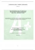 COMMUNICATING NURSING RESEARCH Volume 51 TRANSFORMING HEALTH THROUGH ADVANCES IN NURSING RESEARCH&comma; PRACTICE&comma; AND EDUCATION