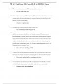 NR 601 Final Exam 100 Correct Q & As 2023/2024 Guide