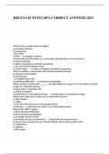 RBS EXAM WITH 100&percnt; CORRECT ANSWERS 2024