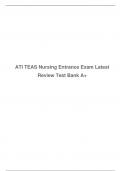 ATI TEAS Nursing Entrance Exam Review Test Bank (Answered) 2023/24 A+