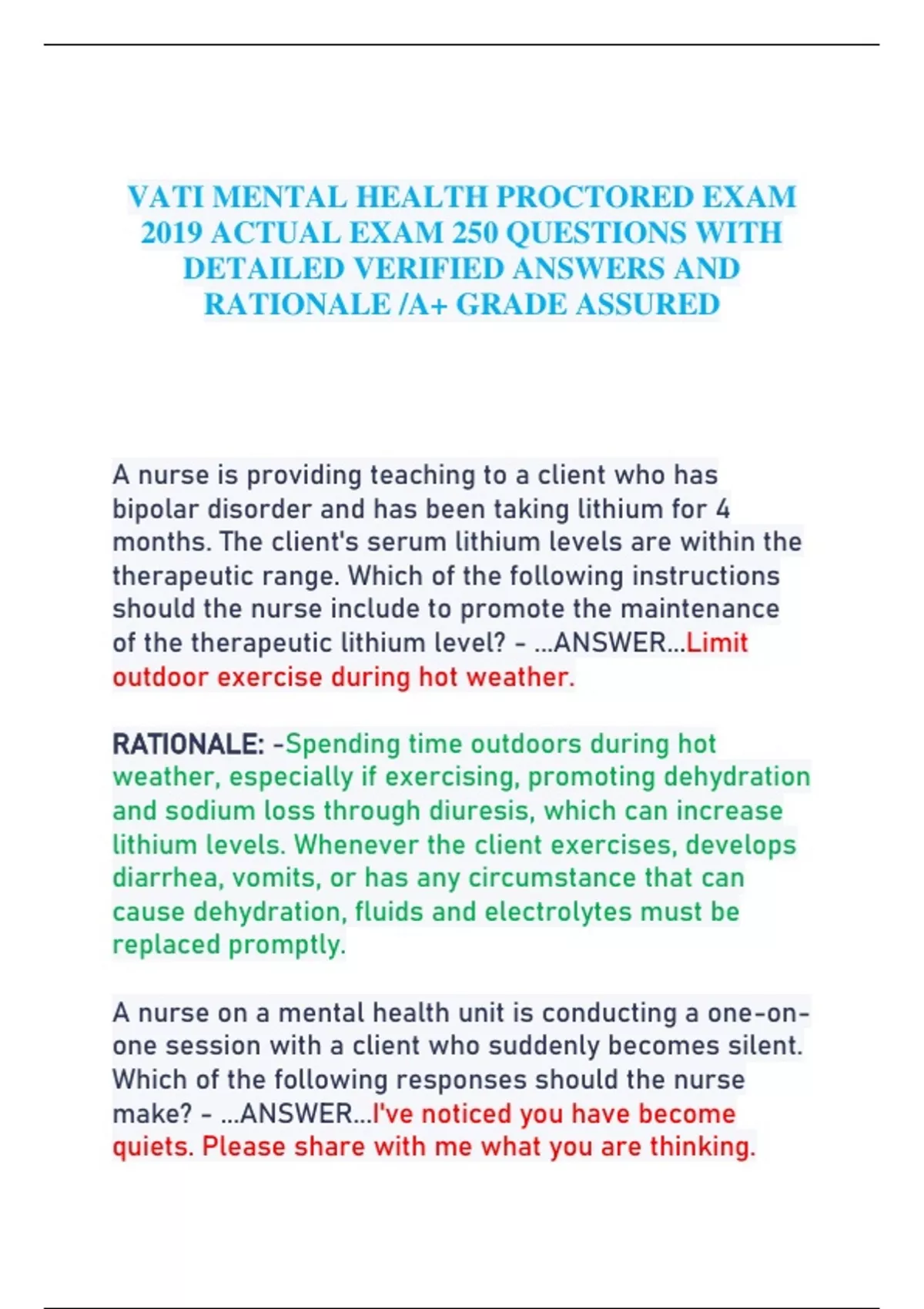 vati mental health case study