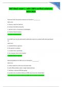 EMT Block exam 1 -with 100&percnt; verified solutions- 2023-2024 Graded A&plus;