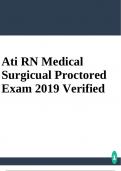 Ati RN Medical Surgicual Proctored Exam 2019 Verified
