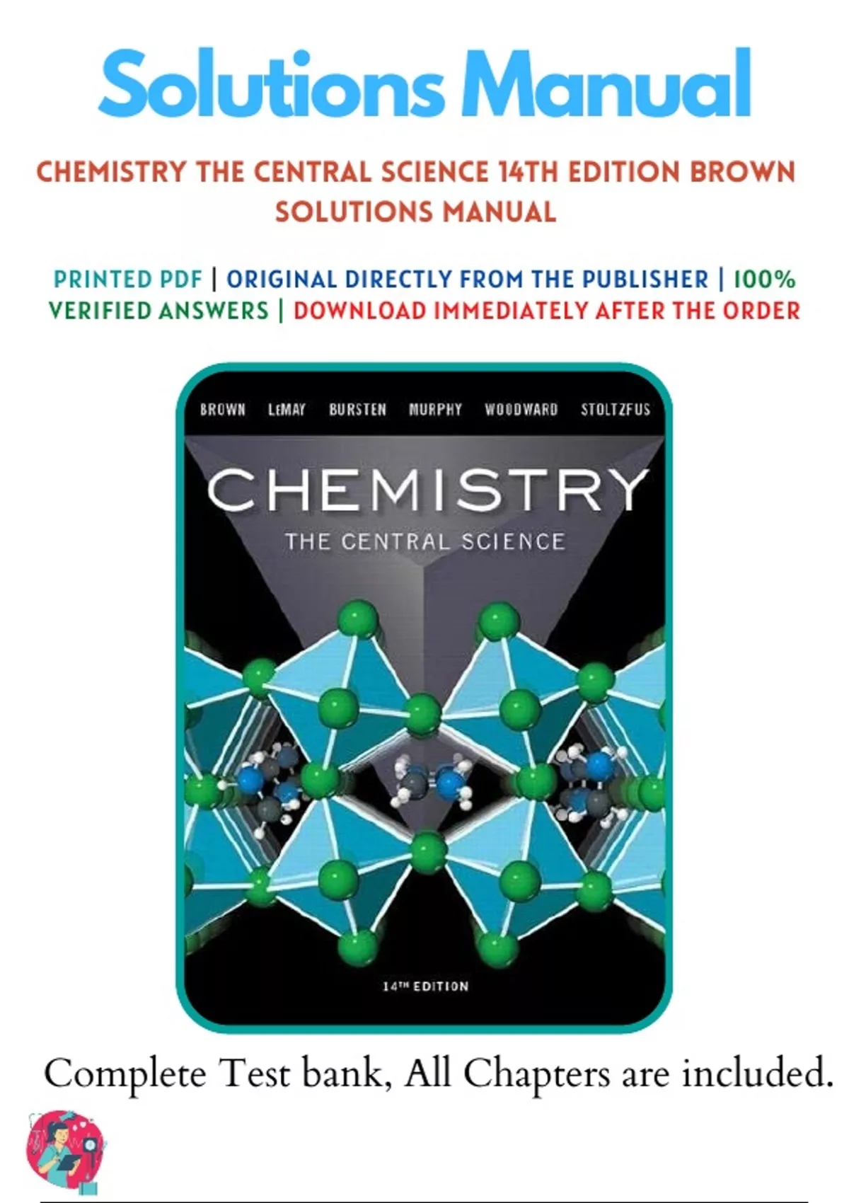 Solutions Manual For Chemistry The Central Science 14th Edition Brown