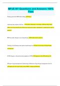 NY MPJE Bundled Exams Questions and Answers Latest Versions &lpar;2023&sol;2024&rpar; Already Passed