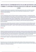 HESI EVOLVE COMPREHENSIVE EXAM 200 QUESTIONS AND  CORRECT ANSWERS WITH RATIONALES ALREADY GRADED  A 2023