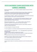 DCFS PLACEMENT EXAM QUESTIONS WITH  CORRECT ANSWERS&period;