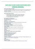 SSCP (ISC)2 STUDY GUIDE QUESTIONS WITH  VERIFIED ANSWERS.