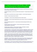 ONS Fundamentals Exam With 100&percnt; Correct And Verified Answers 2024