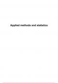 Summary Applied Methods and Statistics