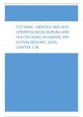 Test Bank - Ebersole and Hess Gerontological Nursing and Healthy Aging in Canada, 3rd Edition (Boscart, 2023), Chapter 1-28