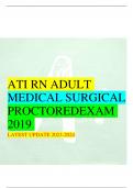 ATI RN ADULT MEDICAL SURGICAL PROCTOREDEXAM 2019 LATEST UPDATE 2023-2024